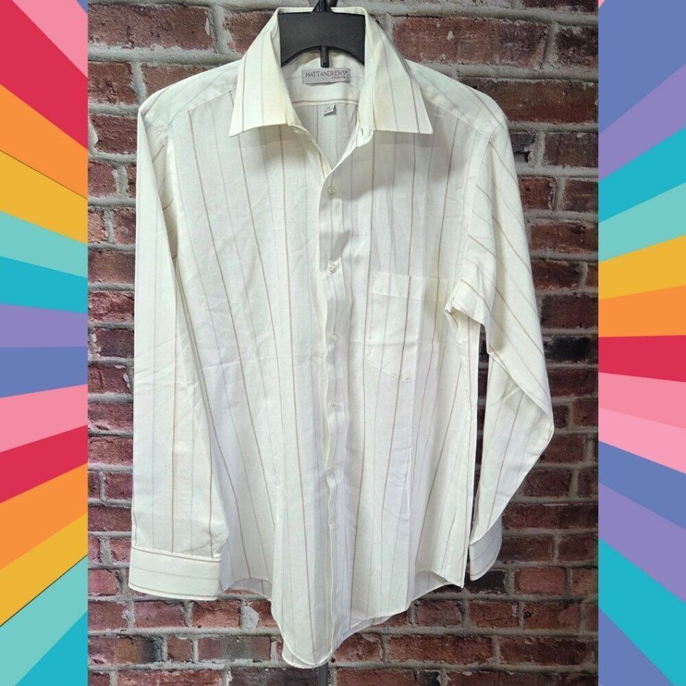 Matt Andrews Collection Vintage 90s Button Down Shirt – Men’s Size 15‎